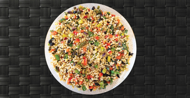 vegetarian couscous peppers meal