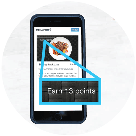 Eat Healthy athlete meal plans and Earn Rewards Points When You Subscribe for recurring muscle food orders.