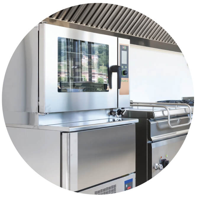 Picture of patented steamer oven used by MealPro's Orange County   food delivery service to cook for nutrient retention.