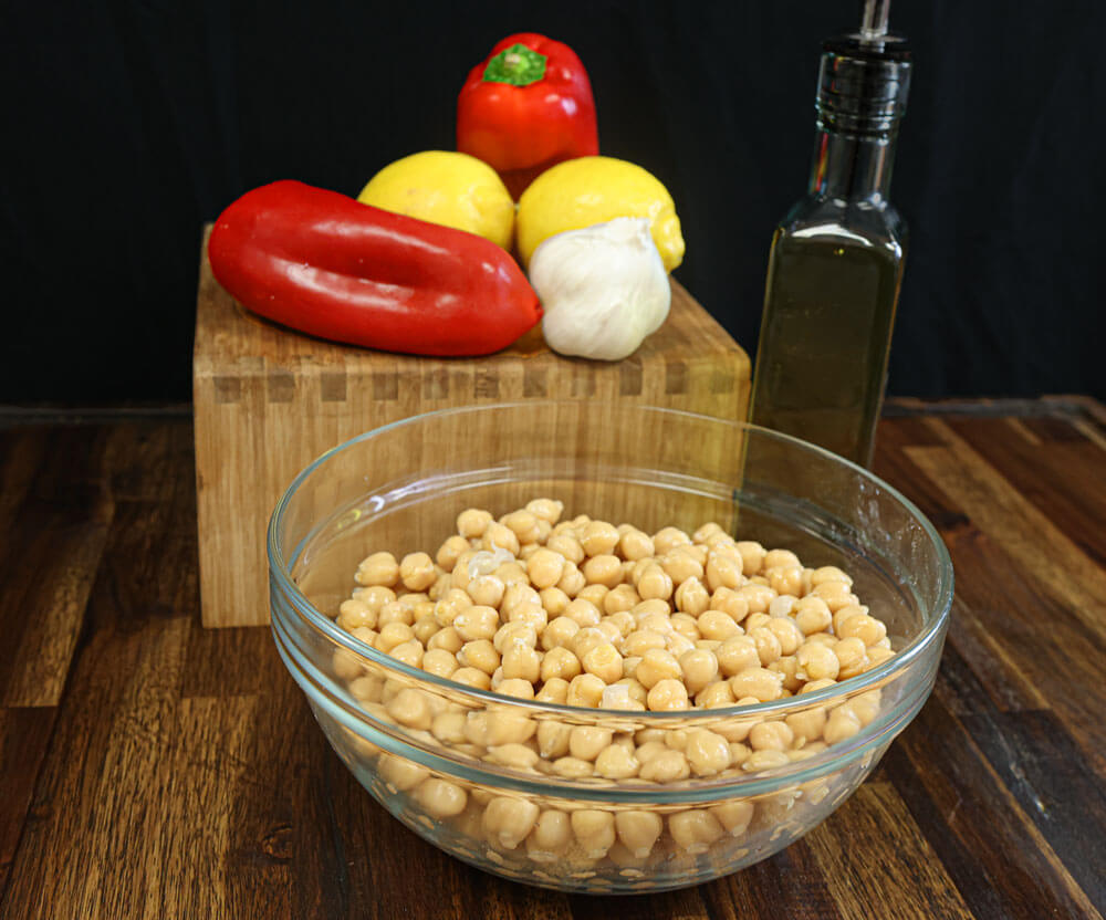 Recipe Ingredients for garbanzo beans