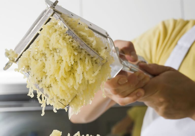 potato ricer ricing vegetables