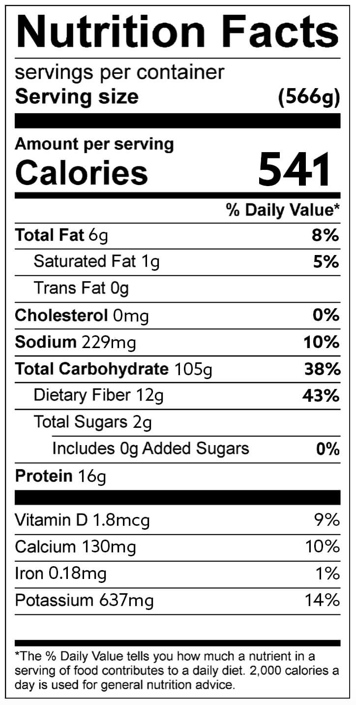 tofu skillet nutrition