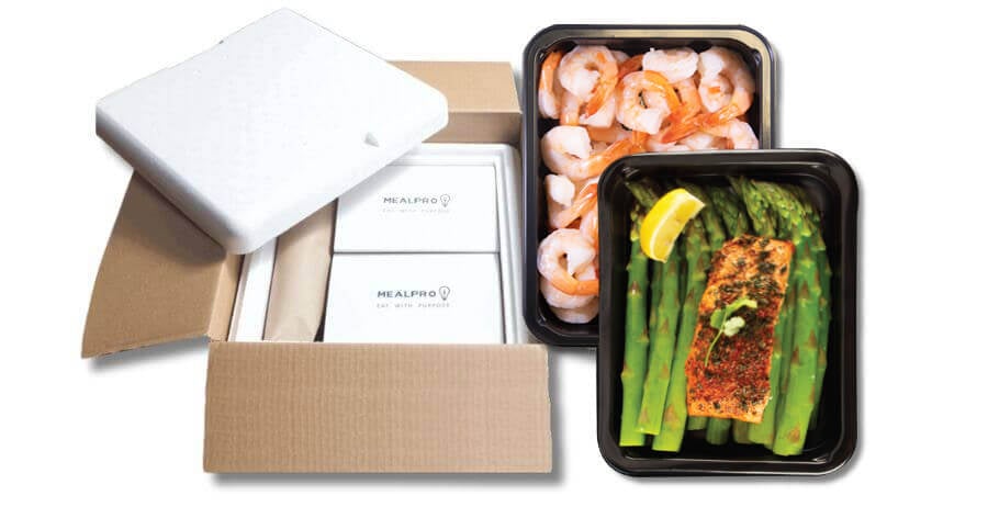 Our Pescatarian meals are delivered portioned and cooked to your door